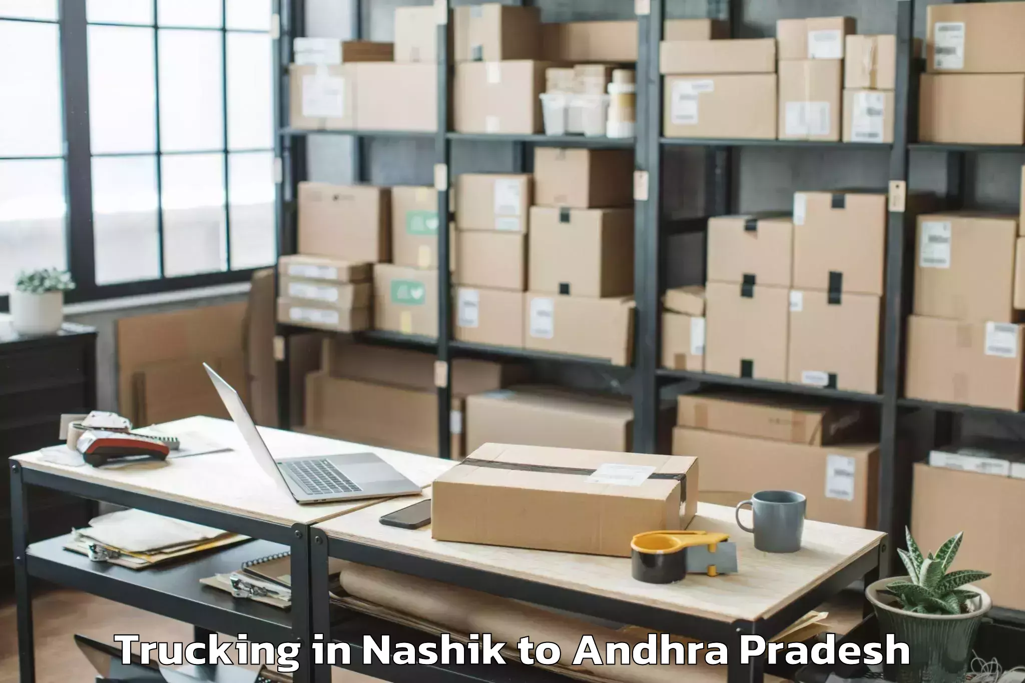 Affordable Nashik to Peddaraveedu Trucking